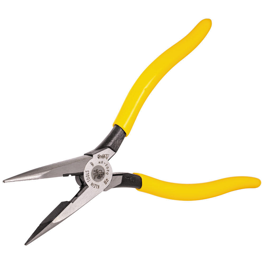 Klein Tools Side-Cutting Long-Nose Pliers D203-8