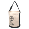 5109 Canvas Bucket, Wide-Opening, Straight Walls, Moulded Bottom, 30.5 cm Image