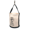 5109PS Canvas Bucket, Wide Straight Walls with Pocket, Swivel Snap, 30.5 cm Image