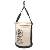 5109PS Canvas Bucket, Wide Straight Walls with Pocket, Swivel Snap, 30.5 cm Image 1