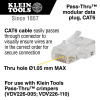VDV826703 Pass-Thru™ Modular Data Plug - RJ45-CAT6, 50-Pk Image 1