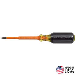 6334INS Insulated Screwdriver, #1 Phillips Tip, 4-Inch Shank Image 